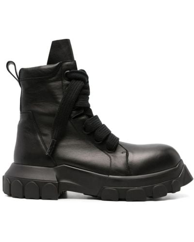 Rick Owens Shoes > boots > lace-up boots - Noir