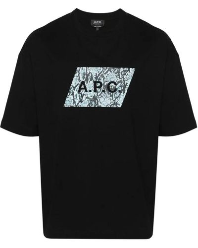 A.P.C. T-Shirts - Black