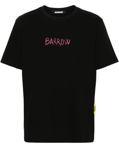 Barrow Teddy sketch t-shirt in schwarz
