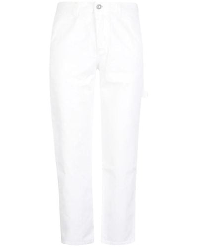 Tela Genova Cropped Jeans - White