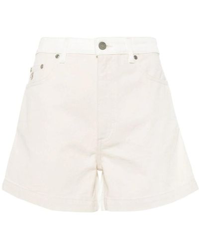 Stella McCartney Baumwoll-denim shorts,banana denim shorts - Weiß