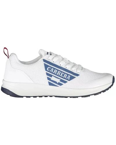 Carrera Herren Sneaker mit Kontrastierenden Details und Logo - Weiß