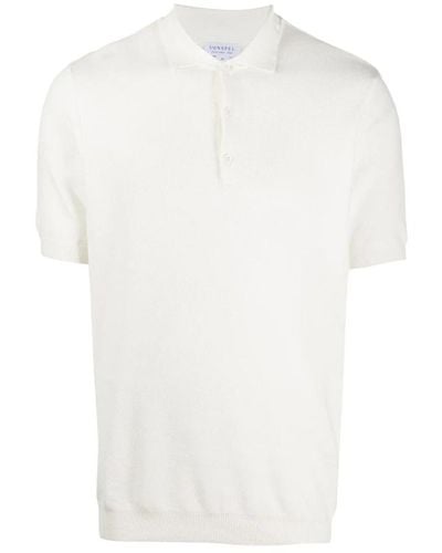 Sunspel Polo Shirts - White