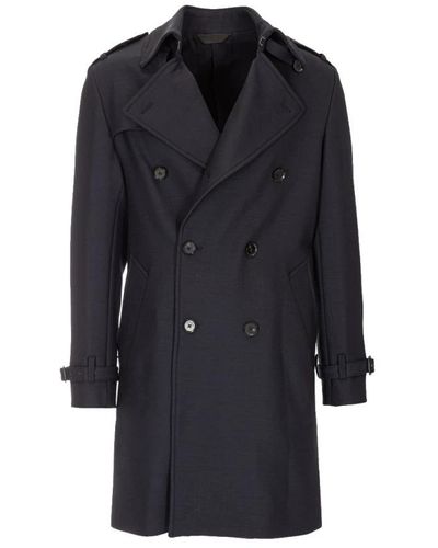 Paoloni Trench Coats - Blue