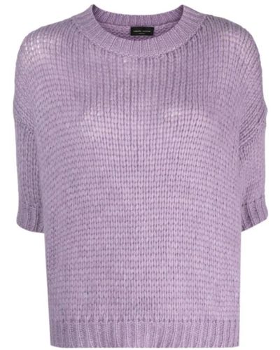 Roberto Collina Knitwear > round-neck knitwear - Violet