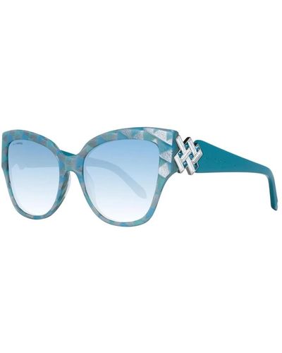 Swarovski Multicolor butterfly sonnenbrille mit verlaufsgläsern - Blau