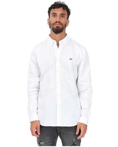 Lacoste Shirts > casual shirts - Blanc