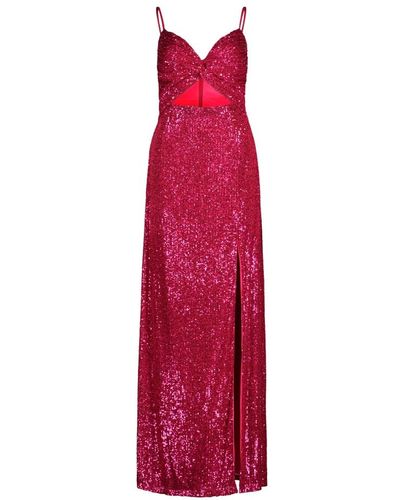 Vera Mont Abendkleid mit pailletten und cut-outs,pailletten abendkleid - Rot