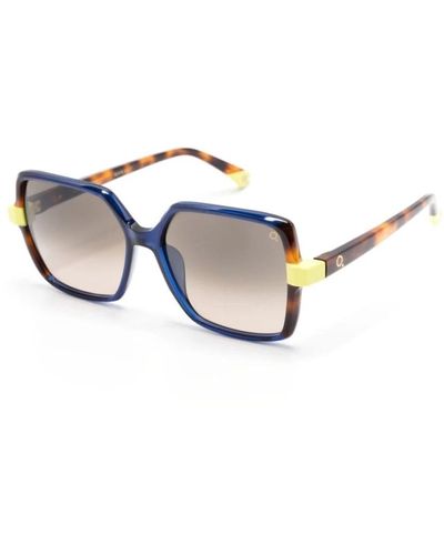 Etnia Barcelona Blaue sonnenbrille für den täglichen gebrauch - Mettallic