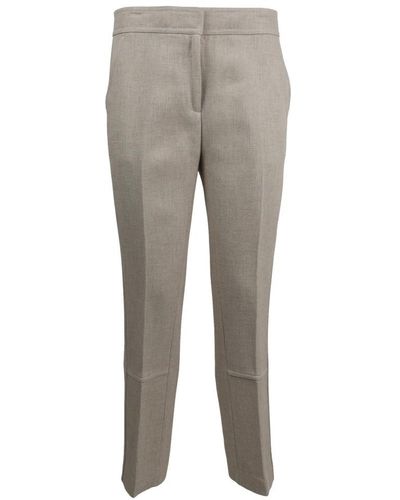 Tory Burch Tapered Trousers - Grey