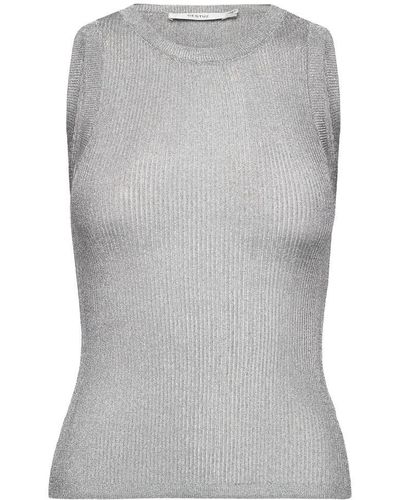 Gestuz Round-Neck Knitwear - Grey