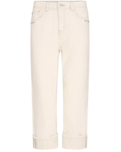 Mos Mosh Cropped Trousers - Natural