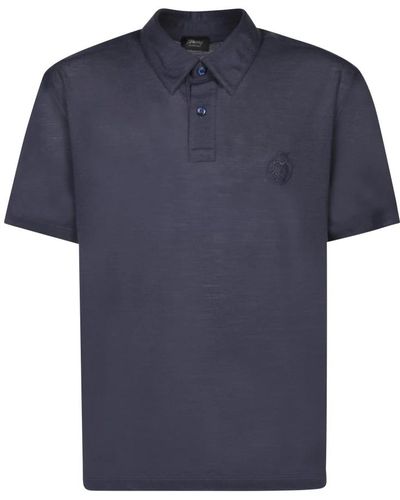 Brioni Tops > polo shirts - Bleu