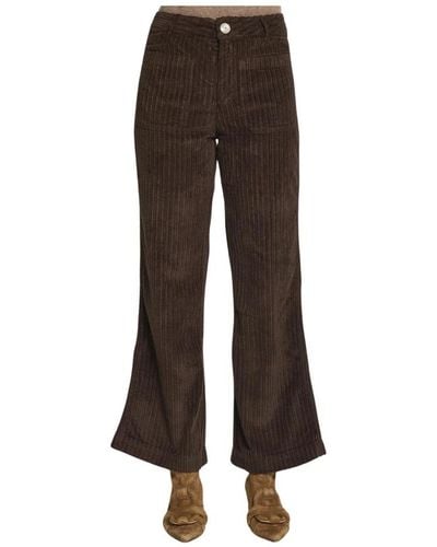 MASSCOB Wide Trousers - Brown
