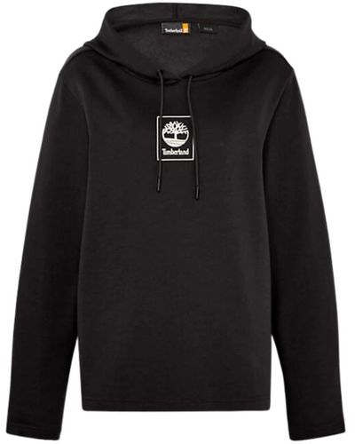 Timberland Sweatshirt mit kontrastlogo - Schwarz