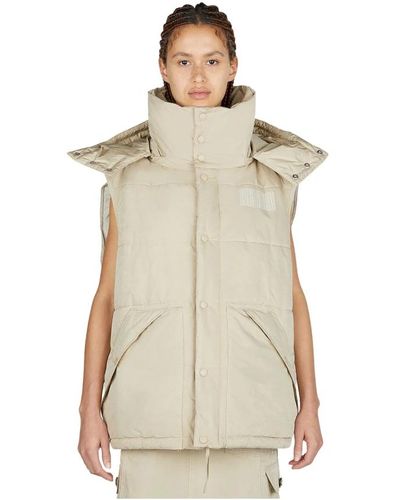 Marc Jacobs Oversized Puffer Gilet - Natur