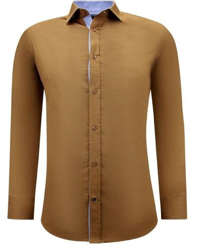 Gentile Bellini Formal Shirts - Brown