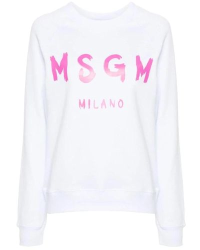 MSGM Sweatshirts & hoodies > sweatshirts - Blanc