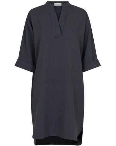 Neo Noir Short Dresses - Blue