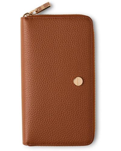 Borbonese Stylish wallet for everyday use - Braun