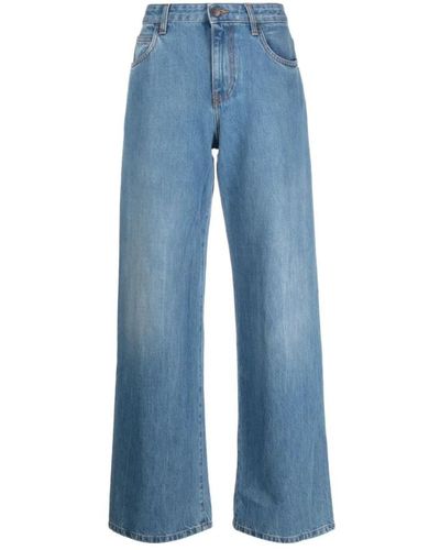 The Row Jeans > wide jeans - Bleu