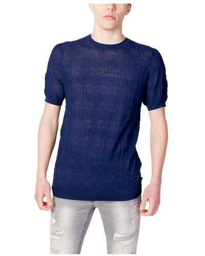 Antony Morato Round-Neck Knitwear - Blue