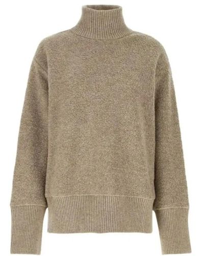 Jil Sander Oversize Dove Grey Terry Sweater - Natur