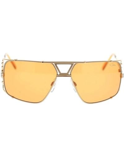 Cazal Quadratische metallsonnenbrille - Gelb