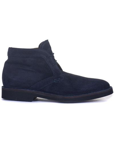 Canali Lace-Up Boots - Blue