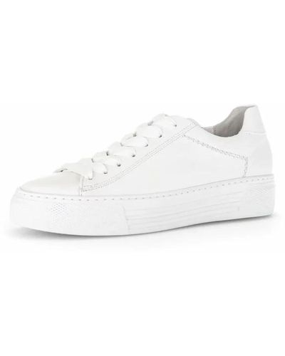Gabor Sneakers in pelle bianca - Bianco