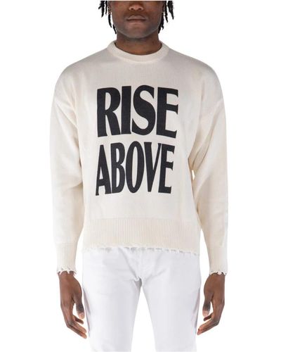 AMISH Rise above crewneck sweatshirt - Weiß