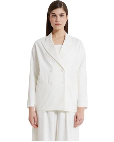 ViCOLO Americana bianca incrociata giacca - Bianco
