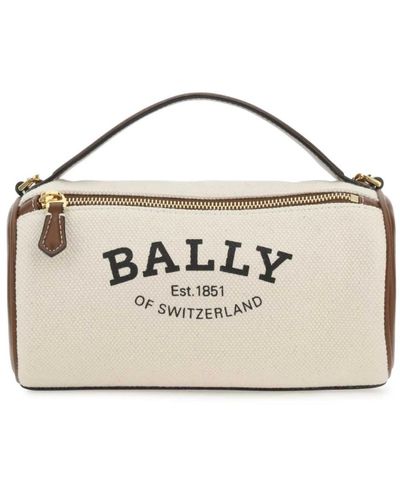 Bally Calyn canvas und leder handtasche - Mettallic