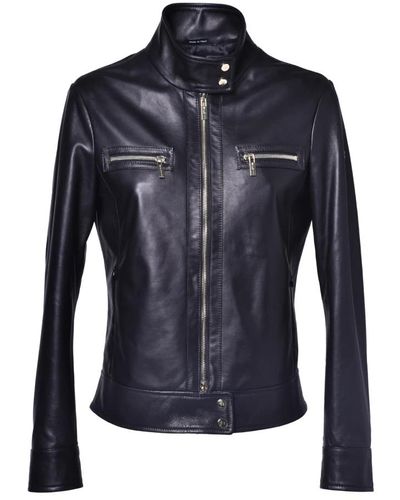 Baldinini Jacket in nappa leather - Blau