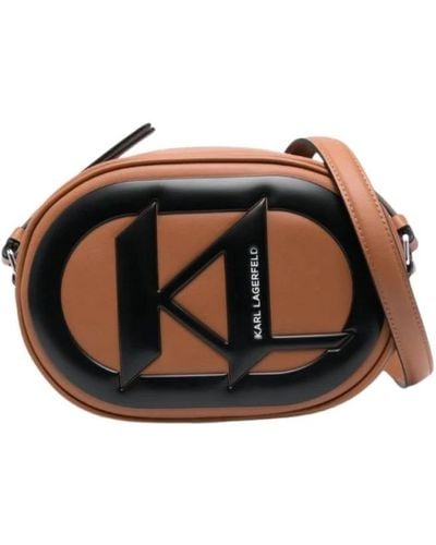 Karl Lagerfeld Cross Body Bags - Brown