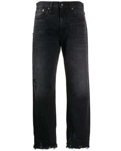 R13 Schwarze cropped denim jeans