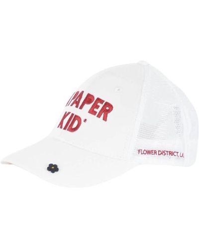A PAPER KID Accessories > hats > caps - Blanc