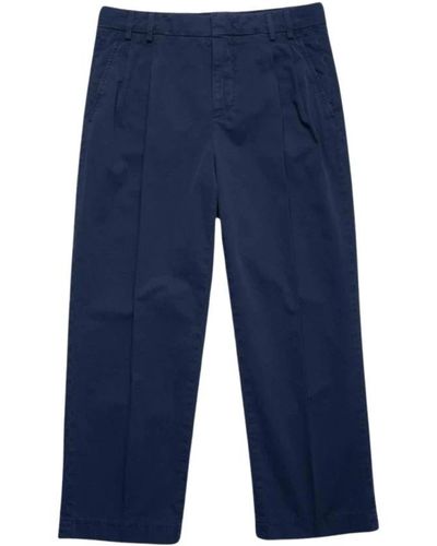 Aspesi Cropped Trousers - Blue