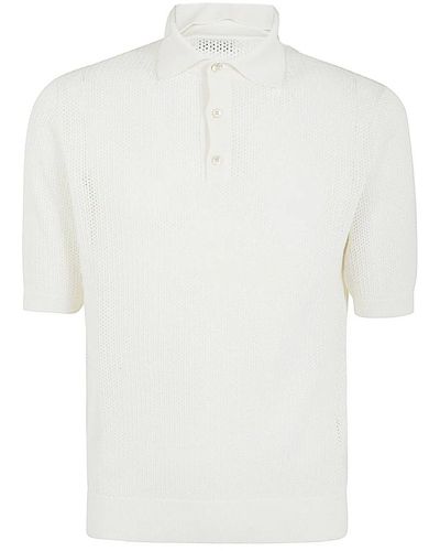 Ballantyne Polo shirts,tea tree polo neck pullover - Weiß