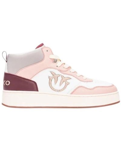 Pinko Sneakers glitter love birds logo - taglia 36 - Rosa