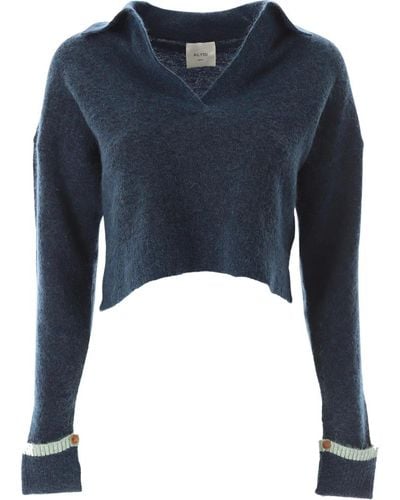 Alysi V-neck knitwear - Blu