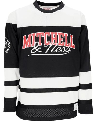 Mitchell & Ness Markenbogen eishockey trikot schwarz