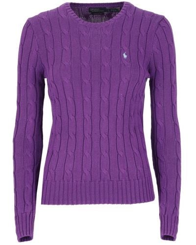 Ralph Lauren Knitwear > round-neck knitwear - Violet