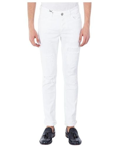 Alessandro Dell'acqua Slim-Fit Jeans - White