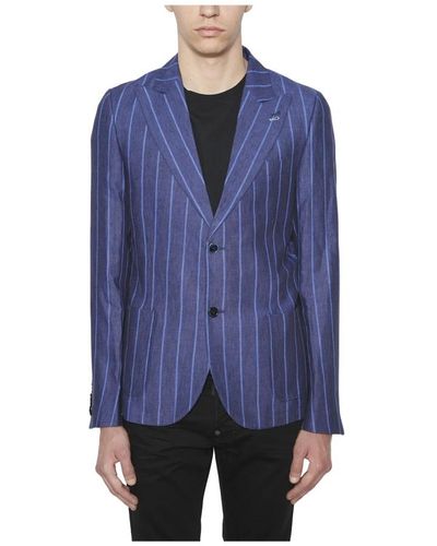 Daniele Alessandrini Stilvolle blazer jacke - Blau