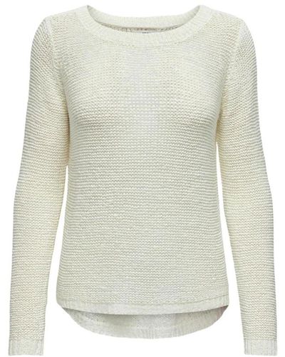 Jacqueline De Yong Round-Neck Knitwear - White
