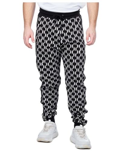 Karl Lagerfeld Pantaloni da jogging in cotone nero