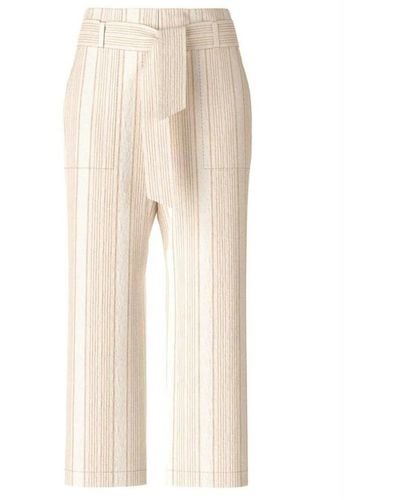Marc Cain Cropped Trousers - Natural