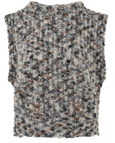 Attic And Barn Knitwear > round-neck knitwear - Gris