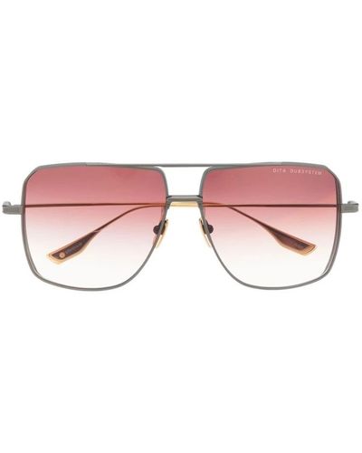 Dita Eyewear Graue sonnenbrille, vielseitig und stilvoll - Pink